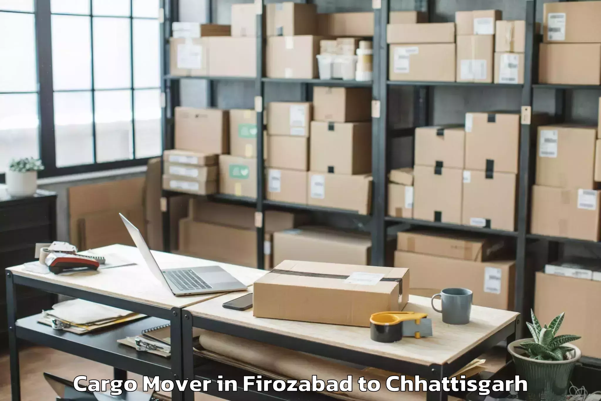 Professional Firozabad to Udaipur Dharamjaigarh Cargo Mover